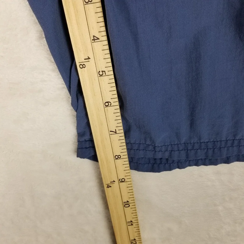 The North Face Cargo Shorts Mens XL Blue Belted Hiking Nylon Utility Summer